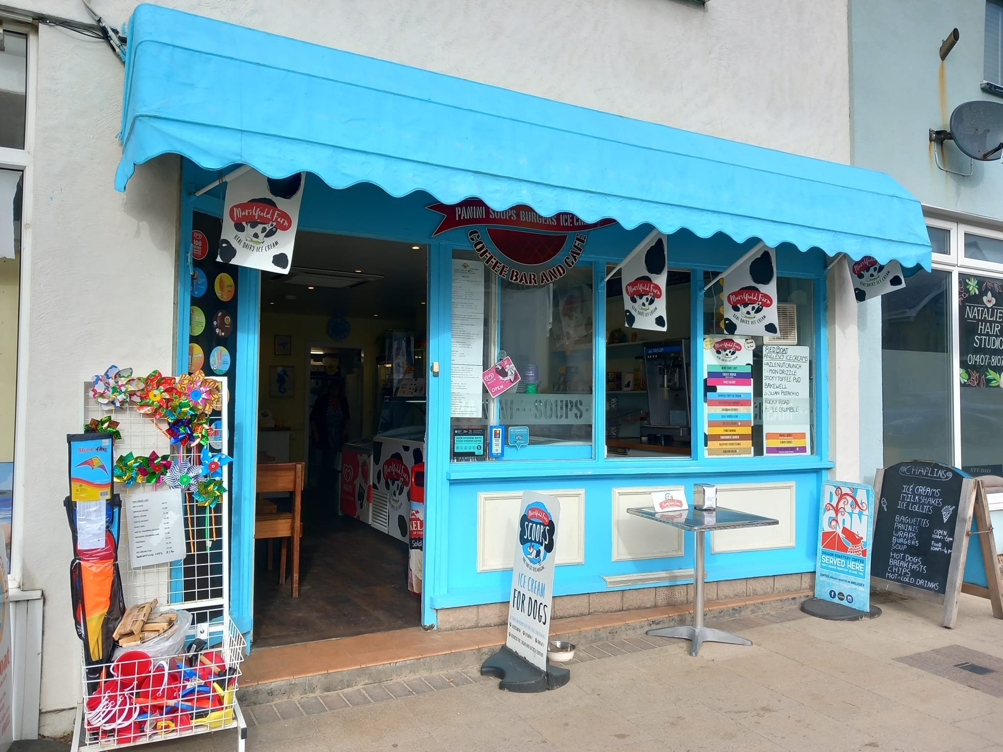 Chaplins Ice Cream and Coffee Oyster Holiday Cottages