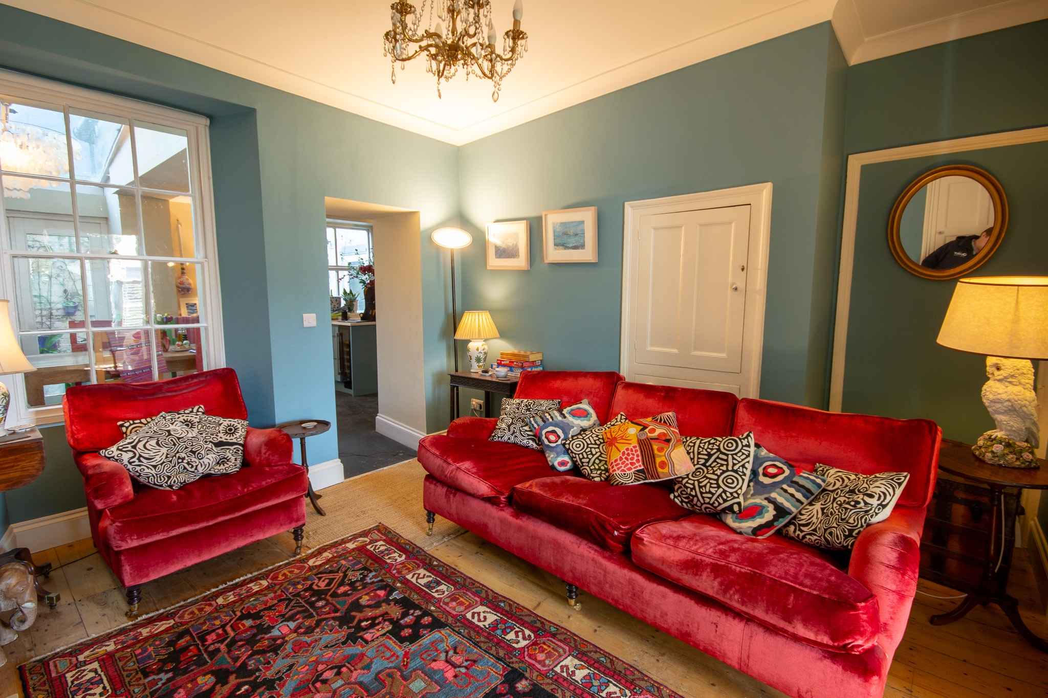Luxurious interior of the holiday cottage 5 Raglan Street in Beaumaris, Anglesey.