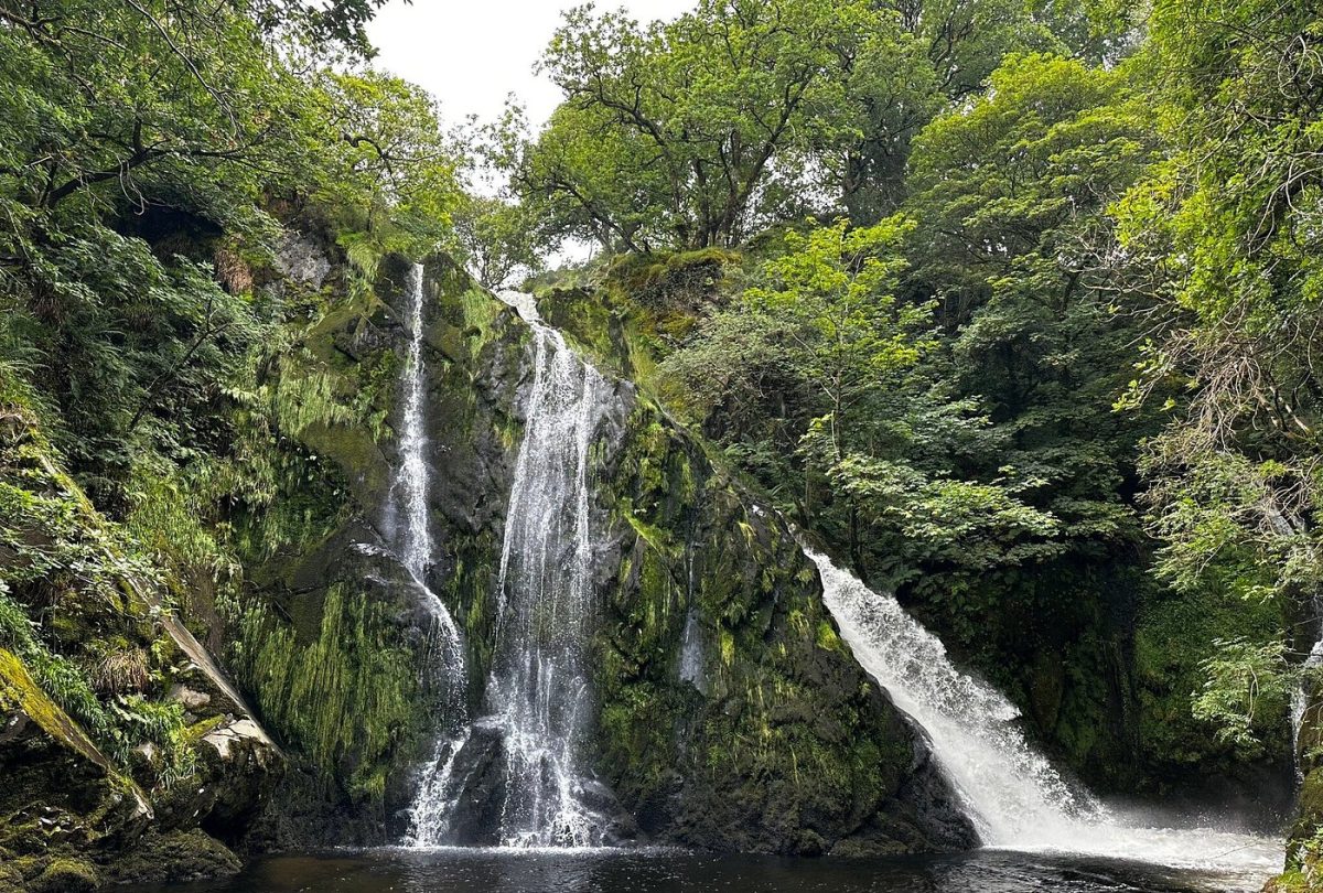 ceunant mawr waterfall in North Wales